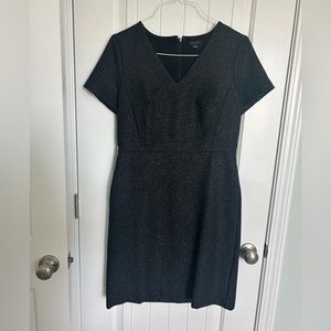 Ann Taylor double lined metallic sheath dress